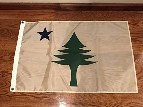 Sheff Large Maine Flag Banner 19011909 3x5FT State United States ME