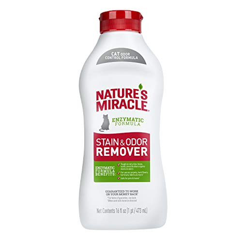 Natures Miracle Stain and Odor Remover Cat 16 Ounces Odor Control Formula Pour