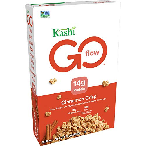 Kashi GO Breakfast Cereal Cinnamon Crisp Excellent Source of Protein and Fiber 14oz Box