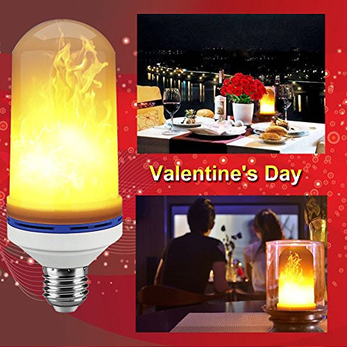 Doluck LED Flame Effect Light Bulb, LED Flickering Flame Light Bulbs E26,1300K True Fire Color, Simulated Vintage Flame Atmosphere Light Bulb for Bar/Restaurant/Hotel/Home/Festival Decoration Doluck LED Flame Effect Light Bulb, LED Flickering Flame Light Bulbs E26,1300K True Fire Color, Simulated Vintage Flame Atmosphere Light Bulb for Bar/Restaurant/Hotel/Home/Festival Decoration