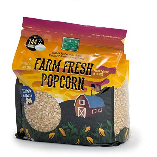 Wabash Valley Farms Popcorn Kernels Tender White Gourmet 6 lb Wabash Valley Farms Popcorn Kernels Tender White Gourmet 6 lb