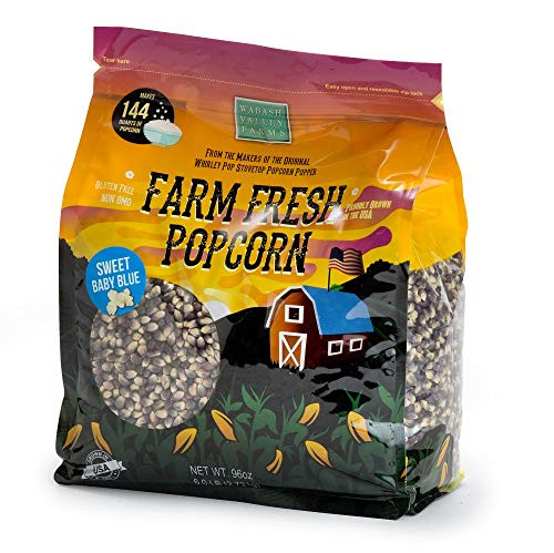 Wabash Valley Farms Popcorn Kernels  Sweet Baby Blue  6 lb