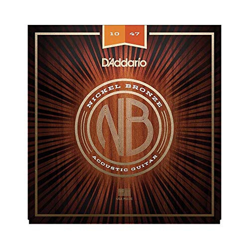 DAddario Nickel Bronze Acoustic Guitar Strings Extra Light 1047
