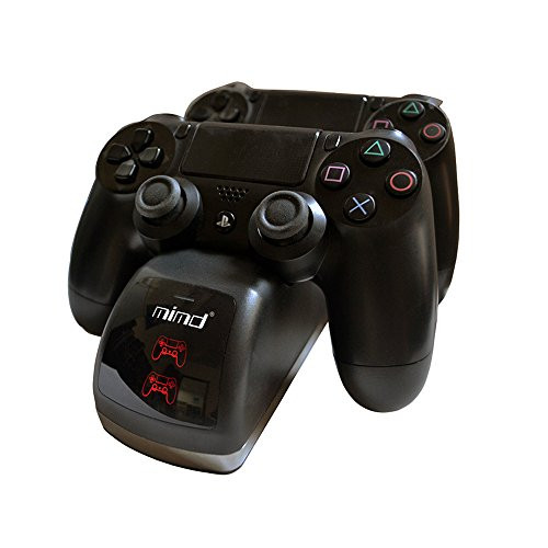 GARUNK PS4 DualShock Controller Dual USB Charging Charger Docking Station with LED Indicator for PS4 / PS4 Slim / PS4 Pro Controller