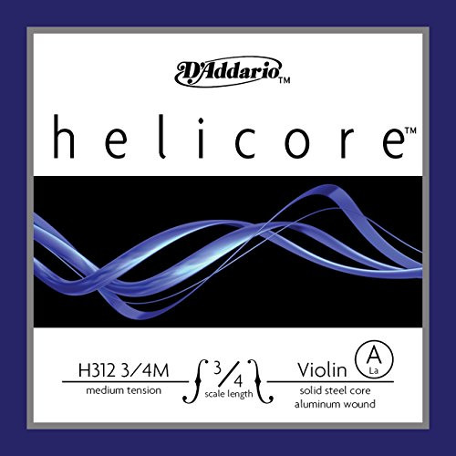 DAddario Helicore Violin Single A String 34 Scale Medium Tension