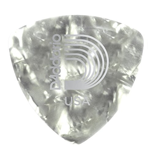 Planet Waves White Pearl Celluloid Guitar Picks 25 pack Medium Wide Shape