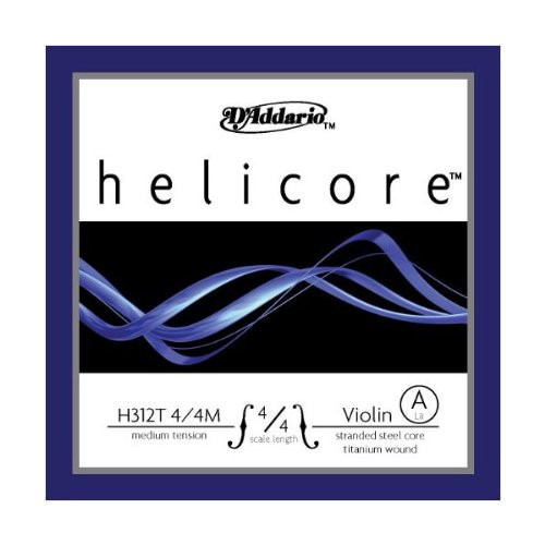 DAddario Helicore TitaniumWound Violin A String 44 Scale Medium Tension