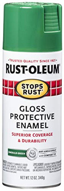 RustOleum 248569 Stops Rust Spray Paint 12Ounce Gloss Emerald