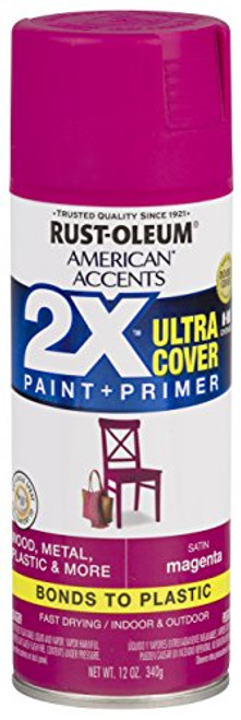 RustOleum 327949 American Accents Spray Paint 12 oz Satin Magenta RustOleum 327949 American Accents Spray Paint 12 oz Satin Magenta