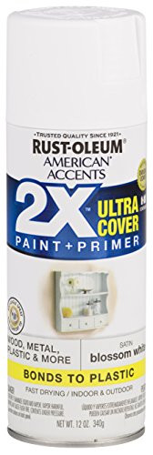 RustOleum 327918 American Accents Spray Paint 12 oz Satin Blossom White