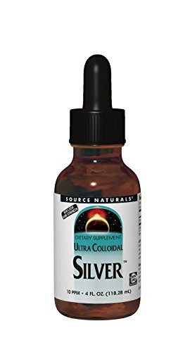 Source Naturals Ultra Colloidal Silver  Liquid Supplement For Immune System Support  4 oz