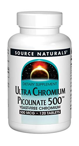 Source Naturals Ultra Chromium Picolinate 500 Mcg 120 Tablets 2 Pack