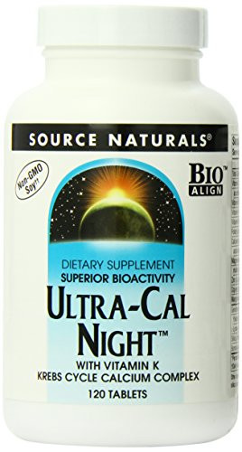 Source Naturals Ultra Cal Night with Vitamin K 120 Tablets