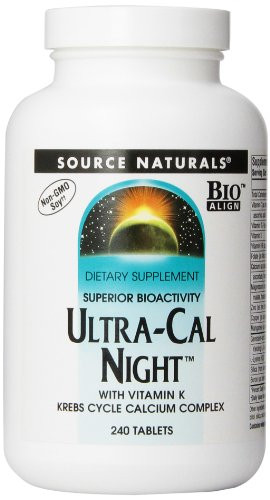 Source Naturals Ultra Cal Night with Vitamin K 240 Tablets