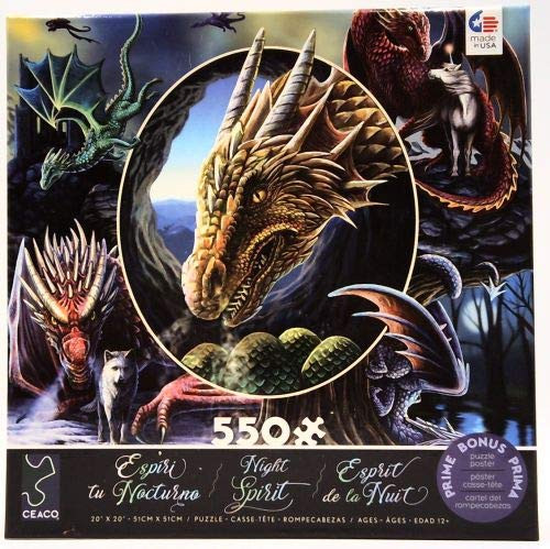 Ceaco Dragon Night Spirit 550 Piece Puzzle