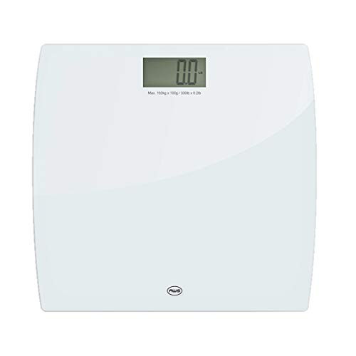 American Weigh Scale LPW Series Precision Digital Body Weight Bathroom Scale White Glass 330lbs 330LPWWT