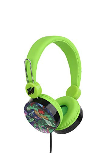 Sakar Teenage Mutant Ninja Turtles Over The Ear Headphones HP101057  Soft and Cushioned Ear Pieces to Fit Any Size Adjustable Headband Headphones Great Sound Volume Limiting Technology