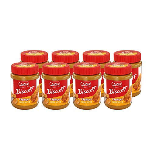 Lotus Biscoff  Cookie Butter Spread  Crunchy  134 Ounce 8 Count  non GMO  Vegan