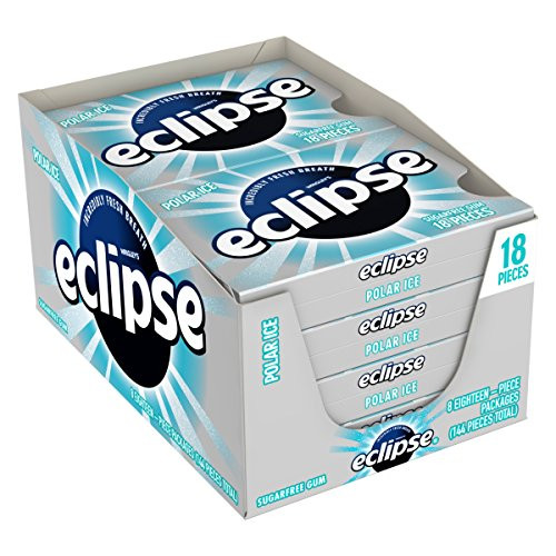 ECLIPSE Polar Ice Sugar Free Gum 18 Pieces 8 Pack
