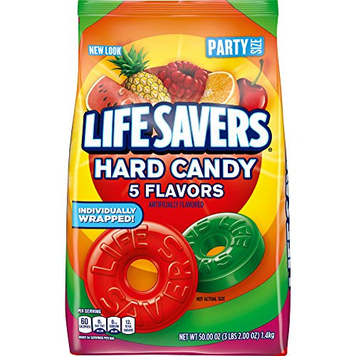 LIFE SAVERS Hard Candy 5 Flavors 50Ounce Party Size Bag LIFE SAVERS Hard Candy 5 Flavors 50Ounce Party Size Bag