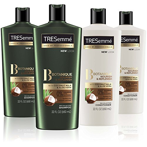 TRESemme Botanique Shampoo and Conditioner Four Pack Nourish Replenish 88 oz TRESemme Botanique Shampoo and Conditioner Four Pack Nourish Replenish 88 oz