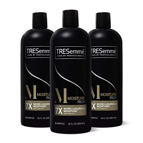 TRESemme Shampoo for Dry Hair Moisture Rich Professional Quality SalonHealthy Look and Shine Moisture Rich Formulated with Vitamin E and Biotin 28 oz 3 Count