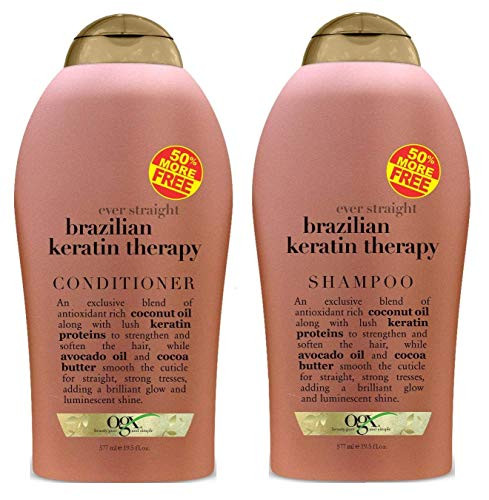 Ogx Brazilian Keratin Therapy Shampoo  Conditioner Duo 195 Ounce