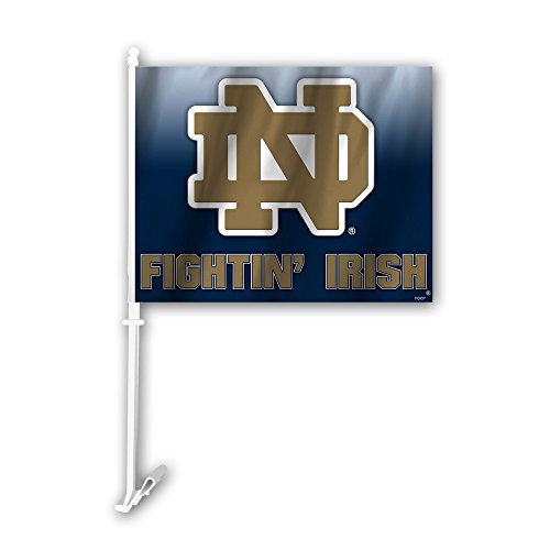 Fremont Die NCAA Notre Dame Car Flags One Size Multicolor