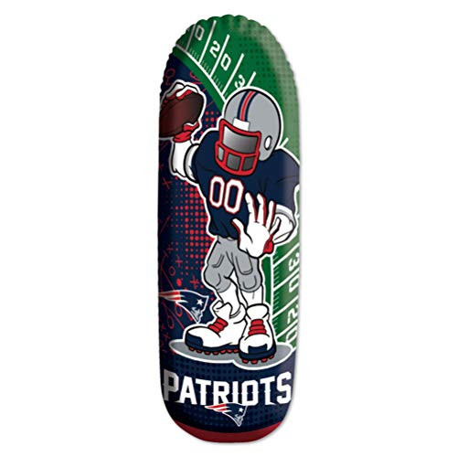 Fremont Die NFL New England Patriots Bop Bag Inflatable Tackle Buddy Punching Bag Standard 40 Tall Team Colors