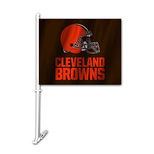 NFL Cleveland Browns Car Flag Black