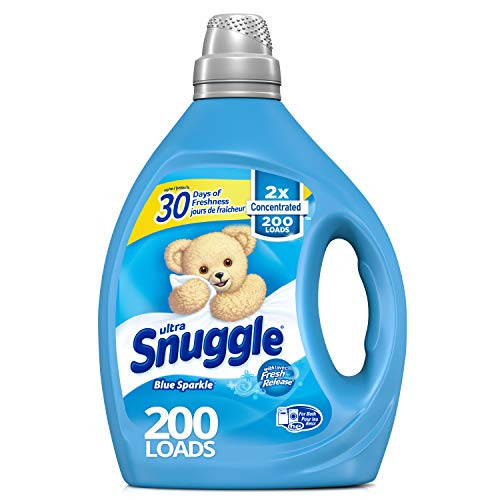 Snuggle Blue Sparkle Liquid Fabric Softener 2X Concentrated 200 Loads 80 Fl Oz