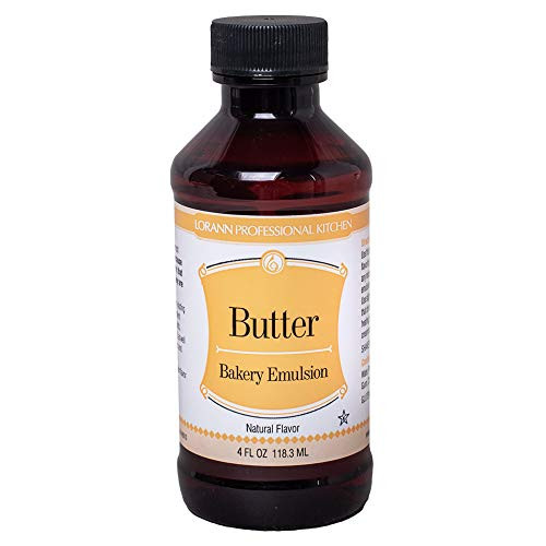 LorAnn Butter Natural Clear Bakery Emulsion 4 ounce bottle