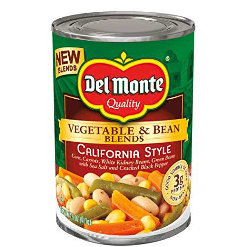 Del Monte Canned Vegetable  Bean Blends California Style 145 Ounce