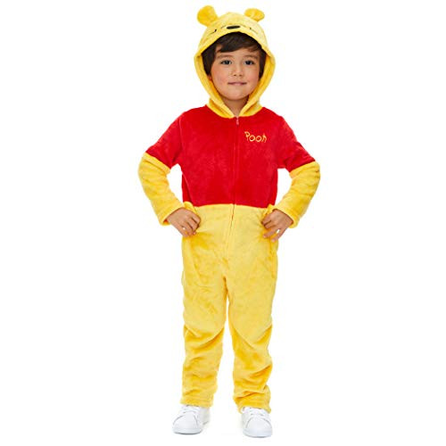 Disney Winnie The Pooh Infant Baby Fleece Costume Hooded Coverall 12 Months