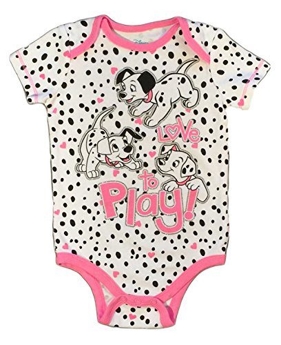 Disney 101 Dalmations Baby Girls One Snap Bodysuit 24 Months