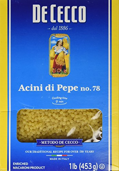 De Cecco Acini Di Pepe 16oz De Cecco Acini Di Pepe 16oz