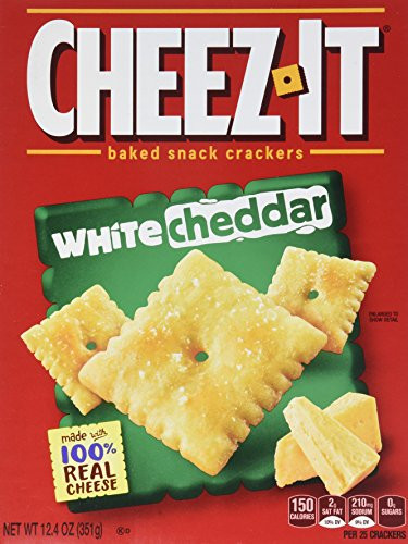 Sunshine CheezIt Baked Snack Crackers White Cheddar 124oz Box Pack of 4