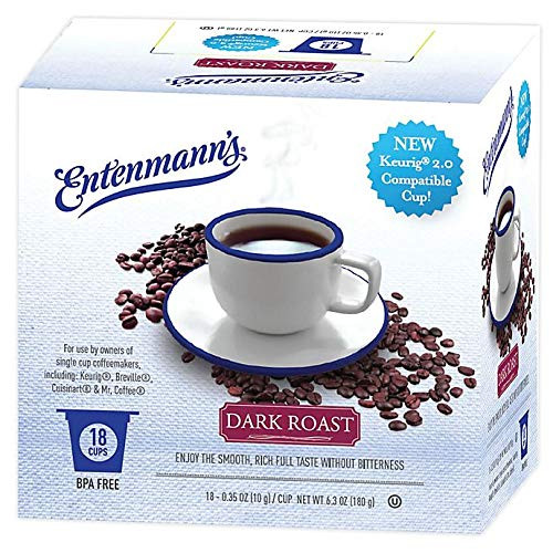 Entenmanns Single Serve Coffee 18 count box Dark Roast