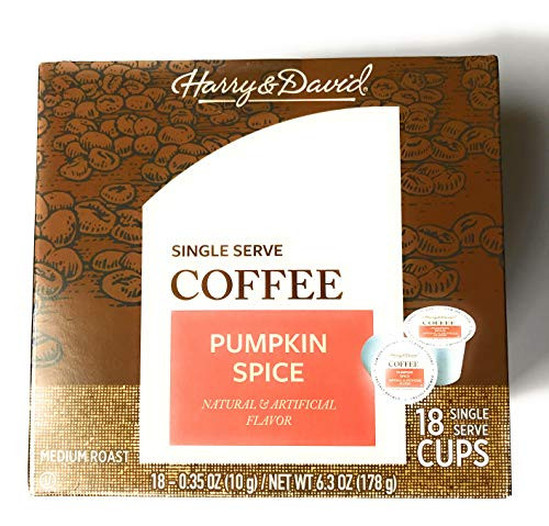 Harry David Pumpkin Spice Coffee Capsules 18 Single Serve Cups Harry David Pumpkin Spice Coffee Capsules 18 Single Serve Cups