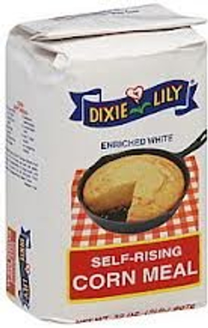 DIXIE LILY CORN MEAL SELF RISING ENRICHED WHITE 32 OZ DIXIE LILY CORN MEAL SELF RISING ENRICHED WHITE 32 OZ