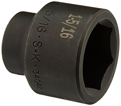 SK Hand Tool 34042 12Inch Drive Standard Impact Socket 1516Inch