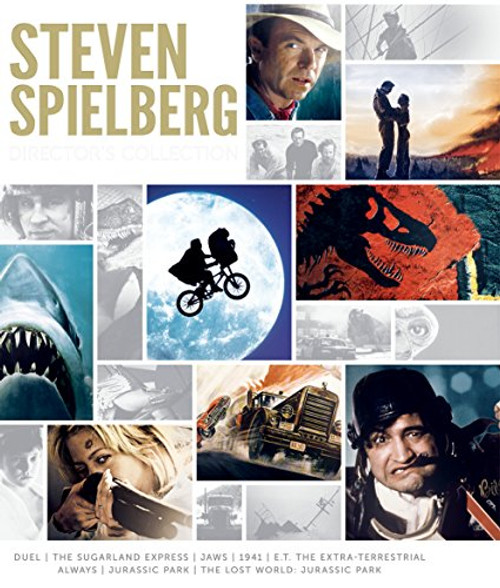 Steven Spielberg Directors Collection Jaws  ET The ExtraTerrestrial  Jurassic Park  The Lost World Jurassic Park  Duel  The Sugarland Express  1941  Always