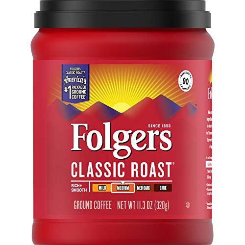 Folgers Classic Roast Coffee Medium Roast Ground Coffee 113 Ounces Folgers Classic Roast Coffee Medium Roast Ground Coffee 113 Ounces