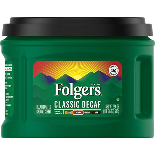 Folgers Classic Decaf Medium Roast Ground Coffee 226 Ounces