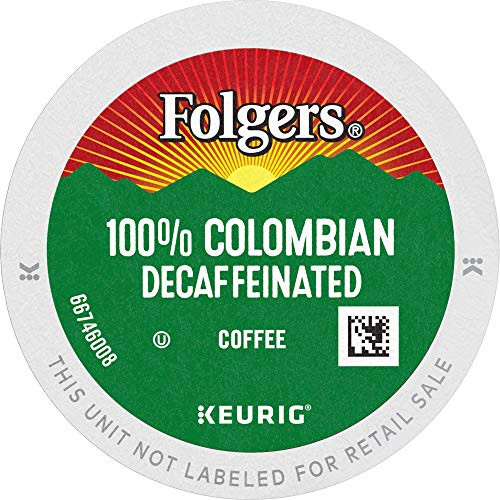 Folgers 100 Colombian Decaf Medium Roast Coffee 96 K Cups for Keurig Coffee Makers
