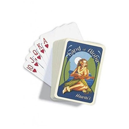 Hawaiian Playing Cards Ukulele Girl