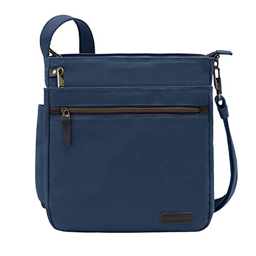 Travelon AntiTheft Courier Ns Crossbody Bag Navy