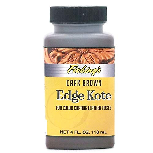 Fiebings Edge Kote 4 Oz  Color Coats Leather Edges  Dark Brown