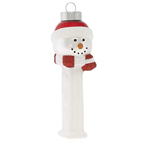 kat  annie Snowman PEZ Dispenser Ornament White