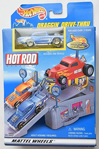 Hot Wheels DRAGGIN Drive Thru Blue 57 Chevy BEL AIR